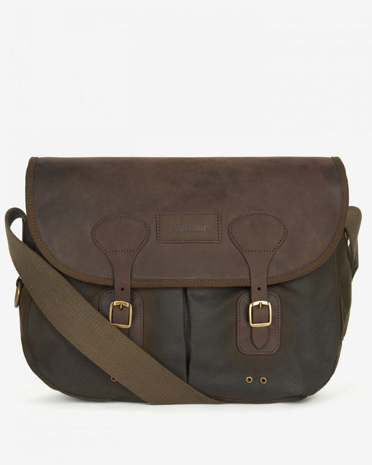 Barbour Wax Leather Unisex Tarras Bag