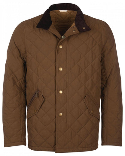 Barbour Shoveler Mens Quilted Jacket - Dark Sand