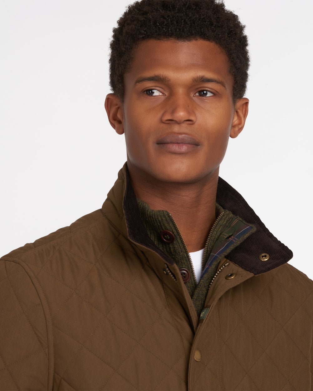 Barbour Shoveler Mens Quilted Jacket - Dark Sand