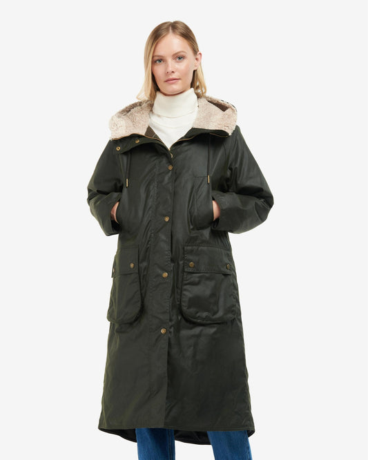 Barbour Gunnister Womens Long Wax Jacket