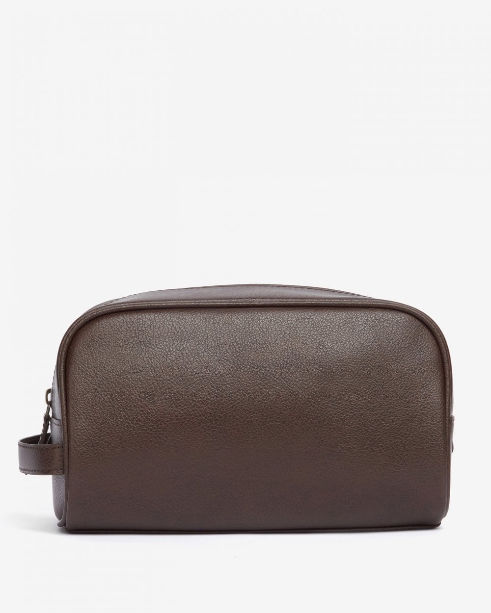 Barbour Mens Leather Washbag