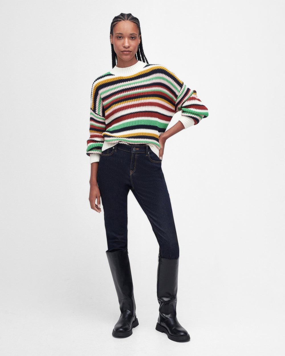 Barbour Shelburne Womens Funnel Neck Jumper