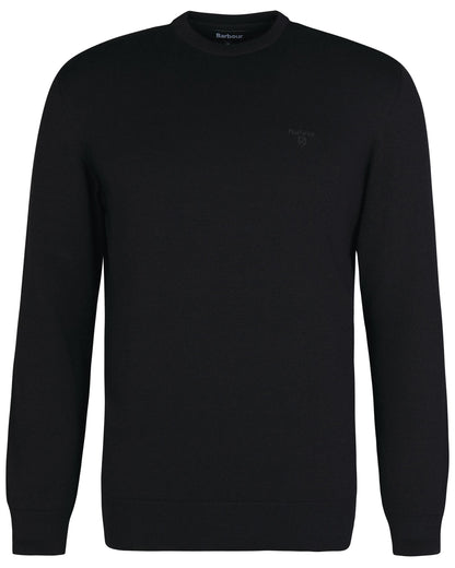 Barbour Pima Cotton Mens Crew Sweatshirt - Black BK31