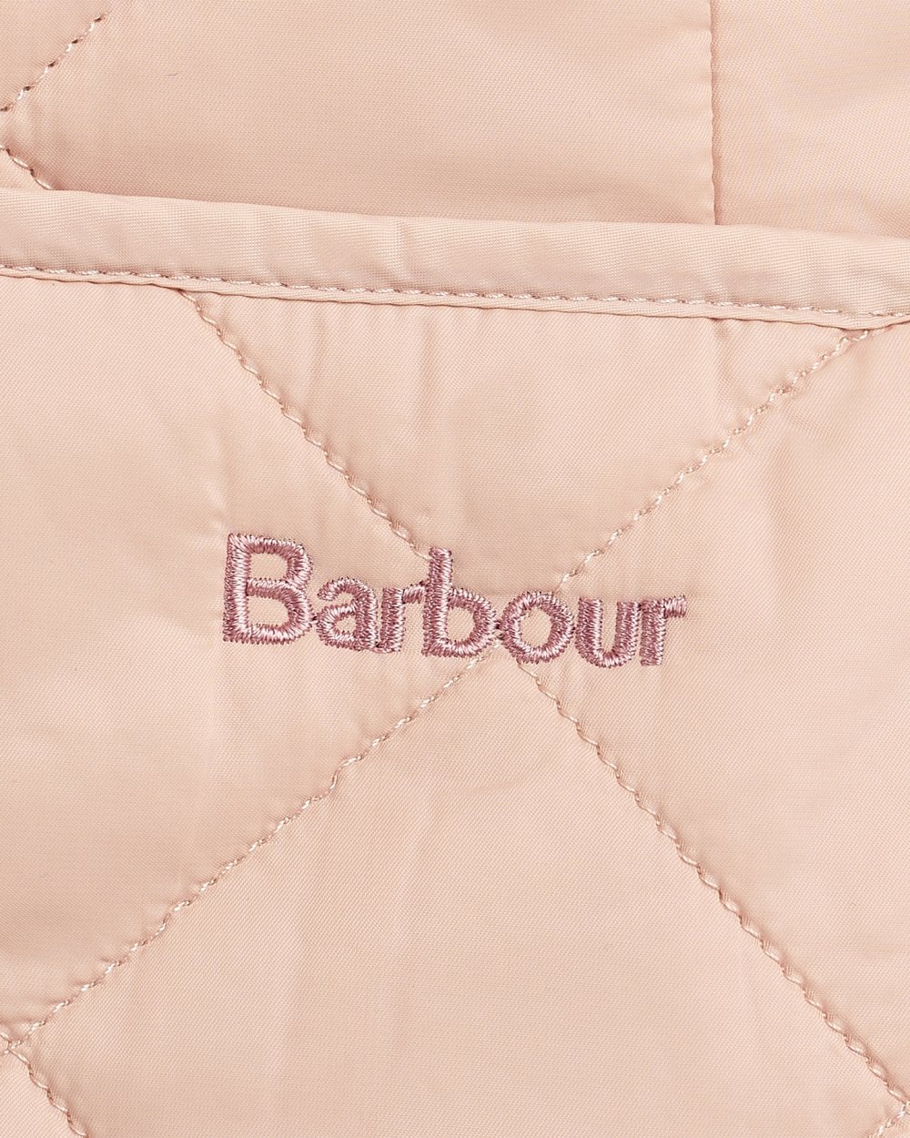 Barbour Deveron Quilted Womens Jacket - Pale Pink/Ice White