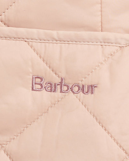 Barbour Deveron Quilted Womens Jacket - Pale Pink/Ice White
