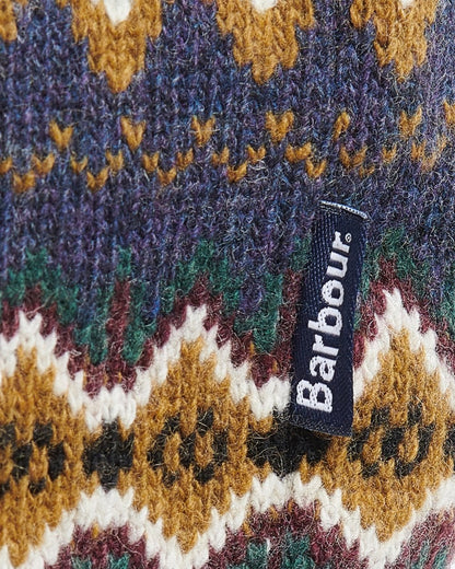 Barbour Case Fairisle Mens Jumper - Navy Marl