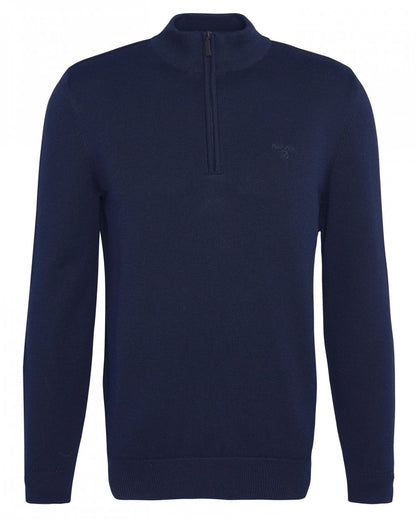 Barbour Avoch Mens Half Zip Jumper - Navy