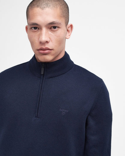 Barbour Avoch Mens Half Zip Jumper - Navy