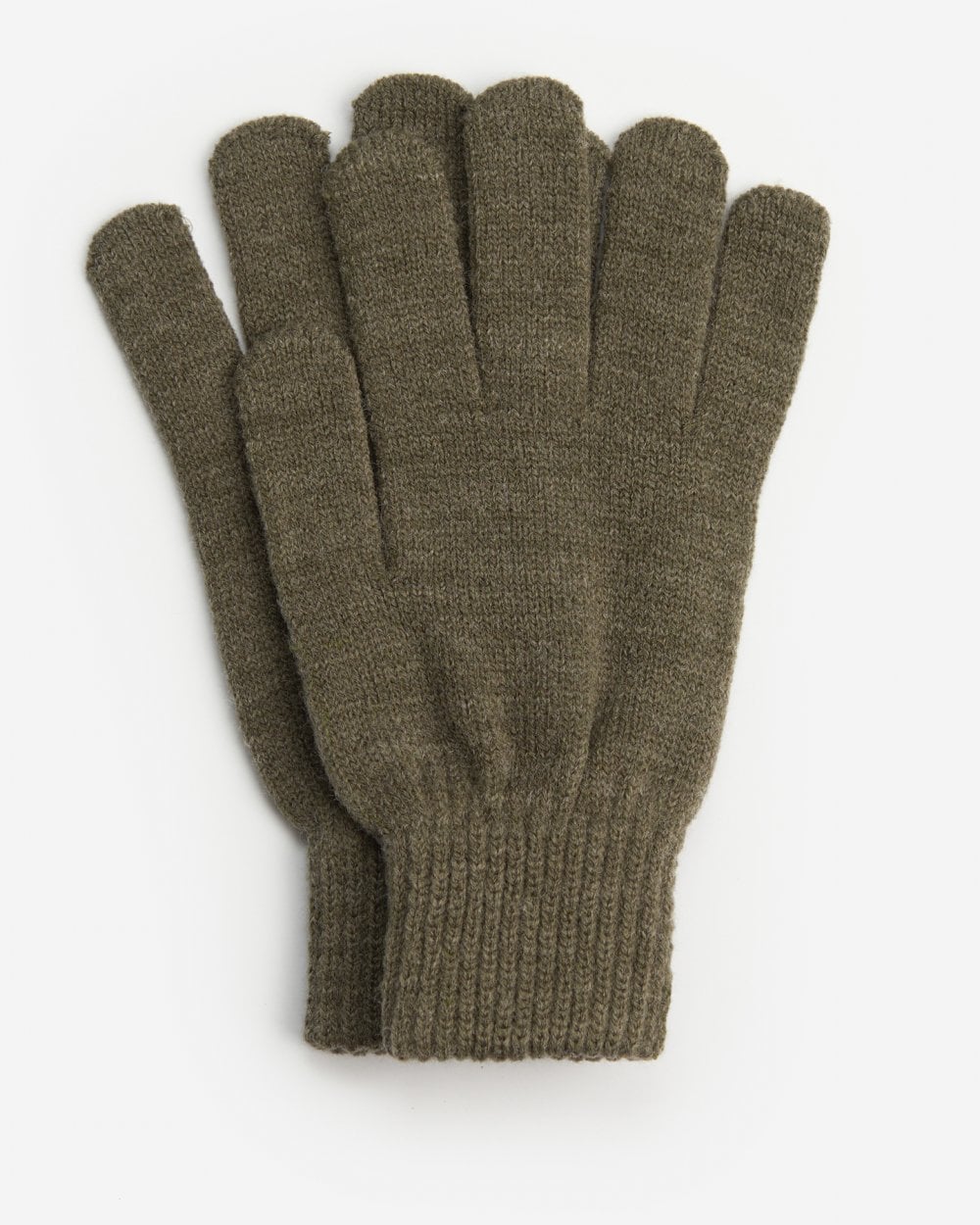 Barbour Tartan Mens Scarf & Glove Gift Set - Classic/Olive
