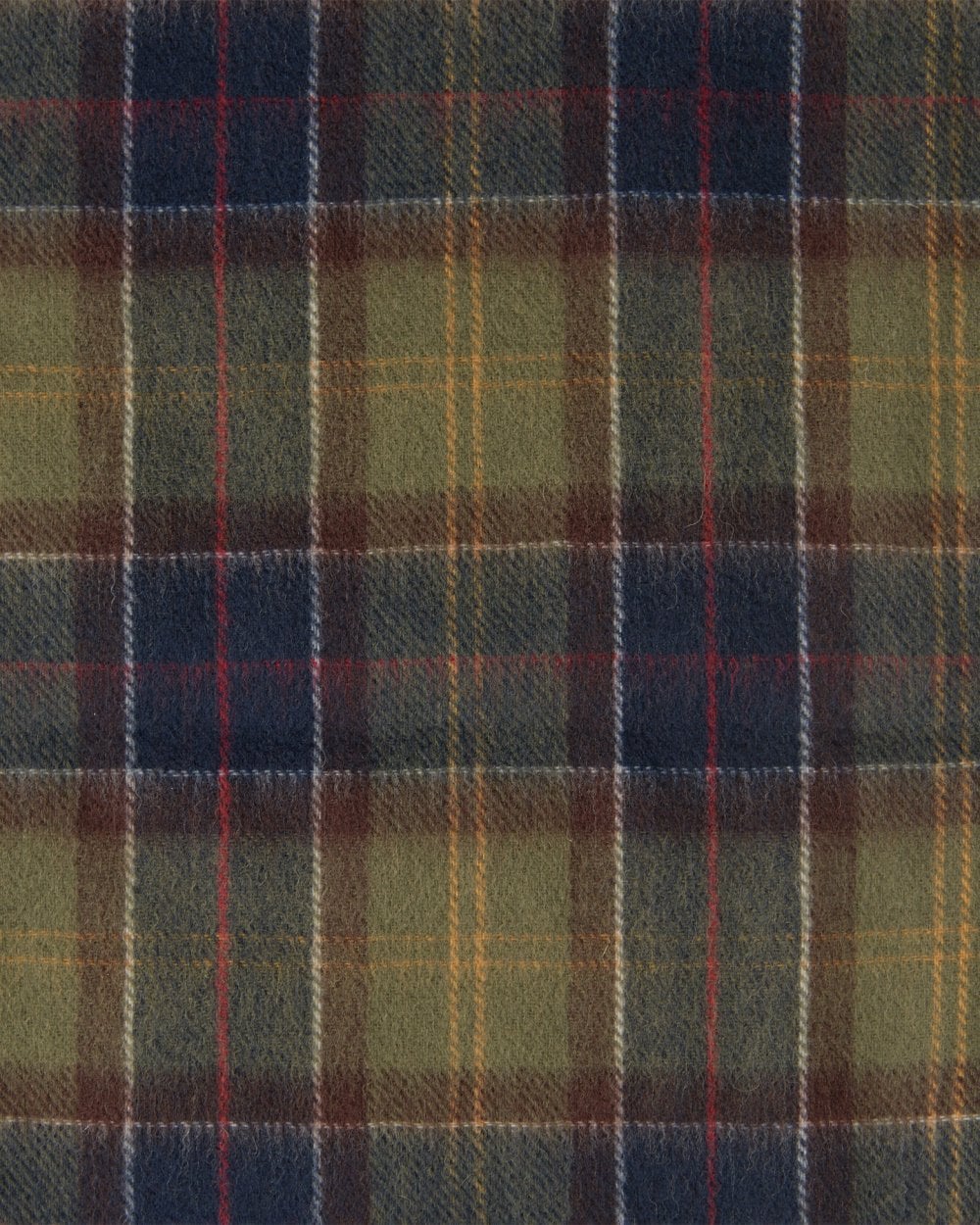 Barbour Tartan Mens Scarf & Glove Gift Set - Classic/Olive