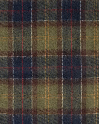 Barbour Tartan Mens Scarf & Glove Gift Set - Classic/Olive