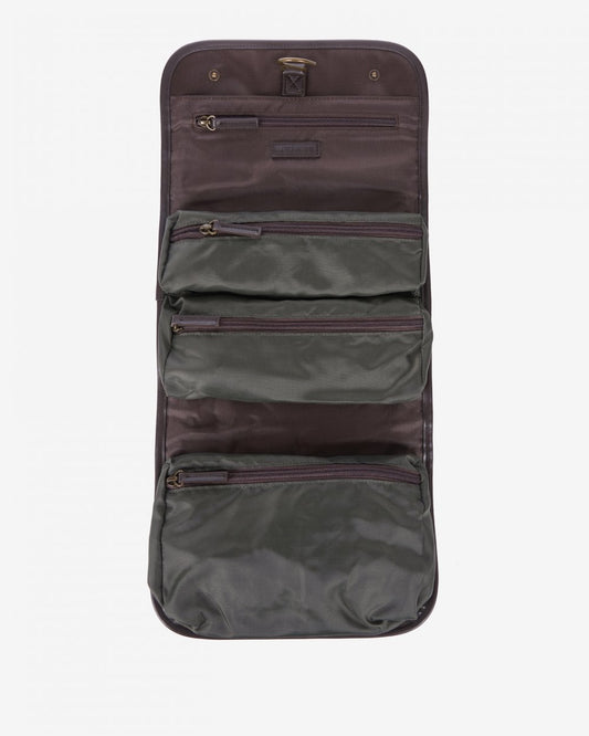 Barbour Wax Hanging Mens Washbag