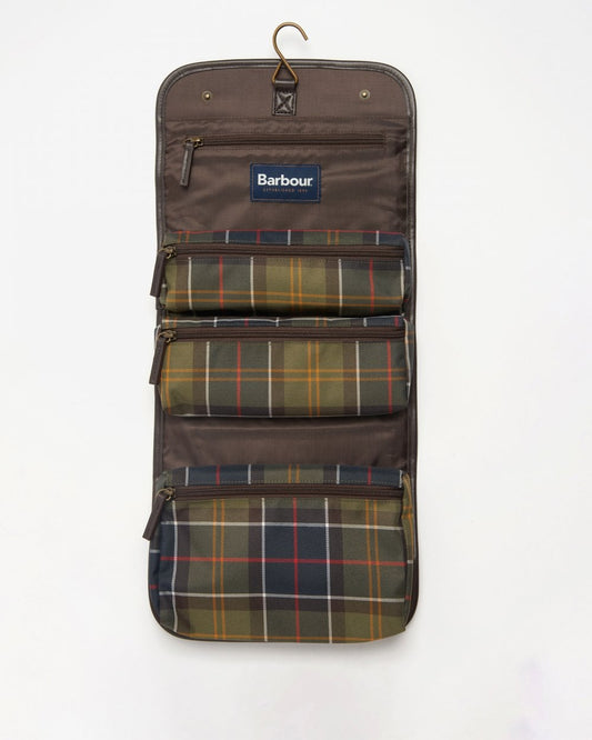 Barbour Tartan Hanging Mens Washbag