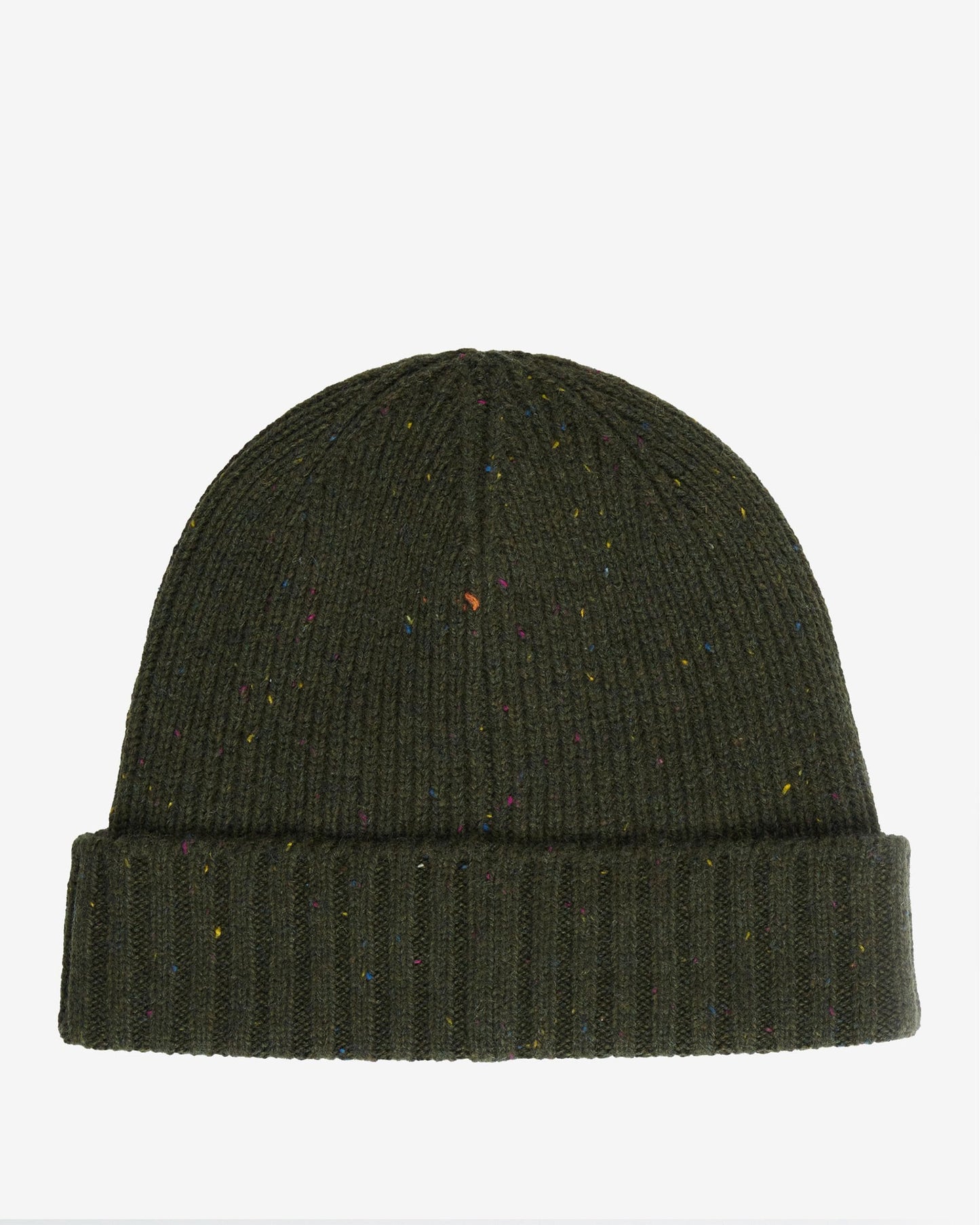 Barbour Carlton Fleck Beanie & Scarf Mens Gift Set - Olive