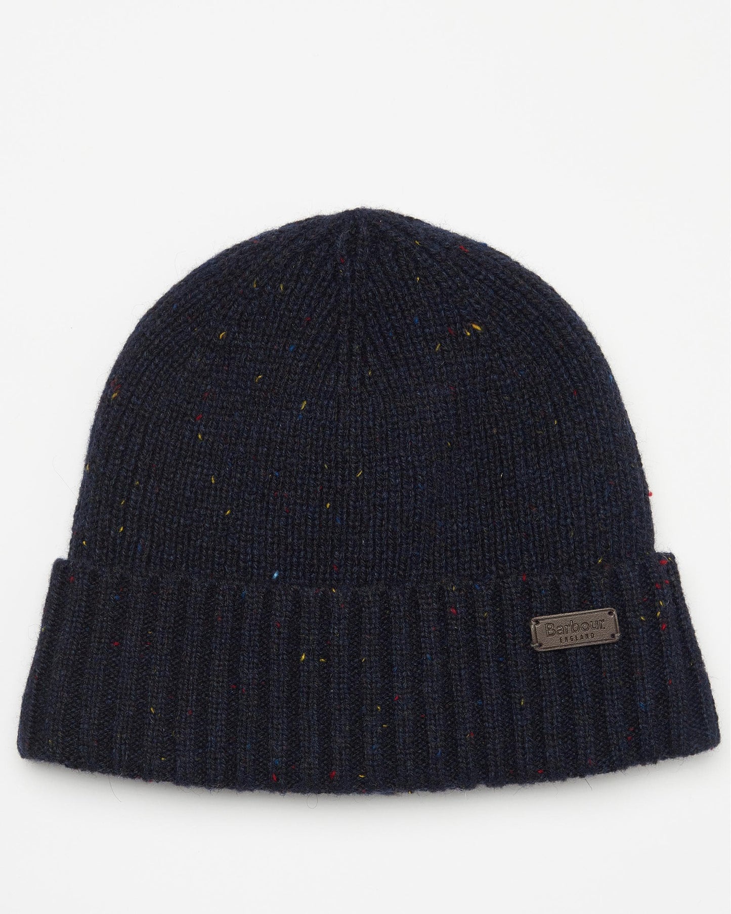 Barbour Carlton Fleck Beanie & Scarf Mens Gift Set - Navy