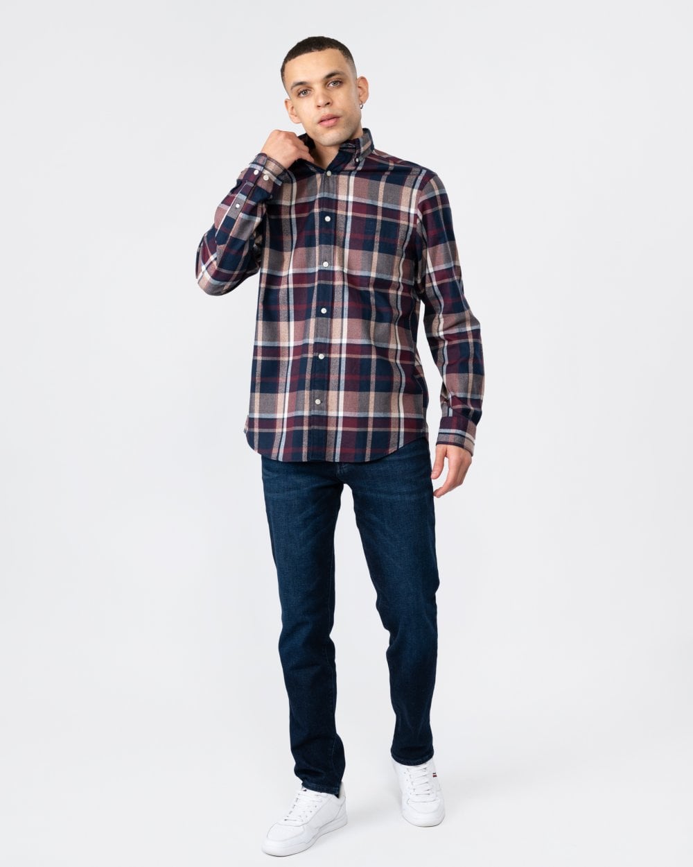 GANT Mens Regular Fit Jaspe Check Shirt