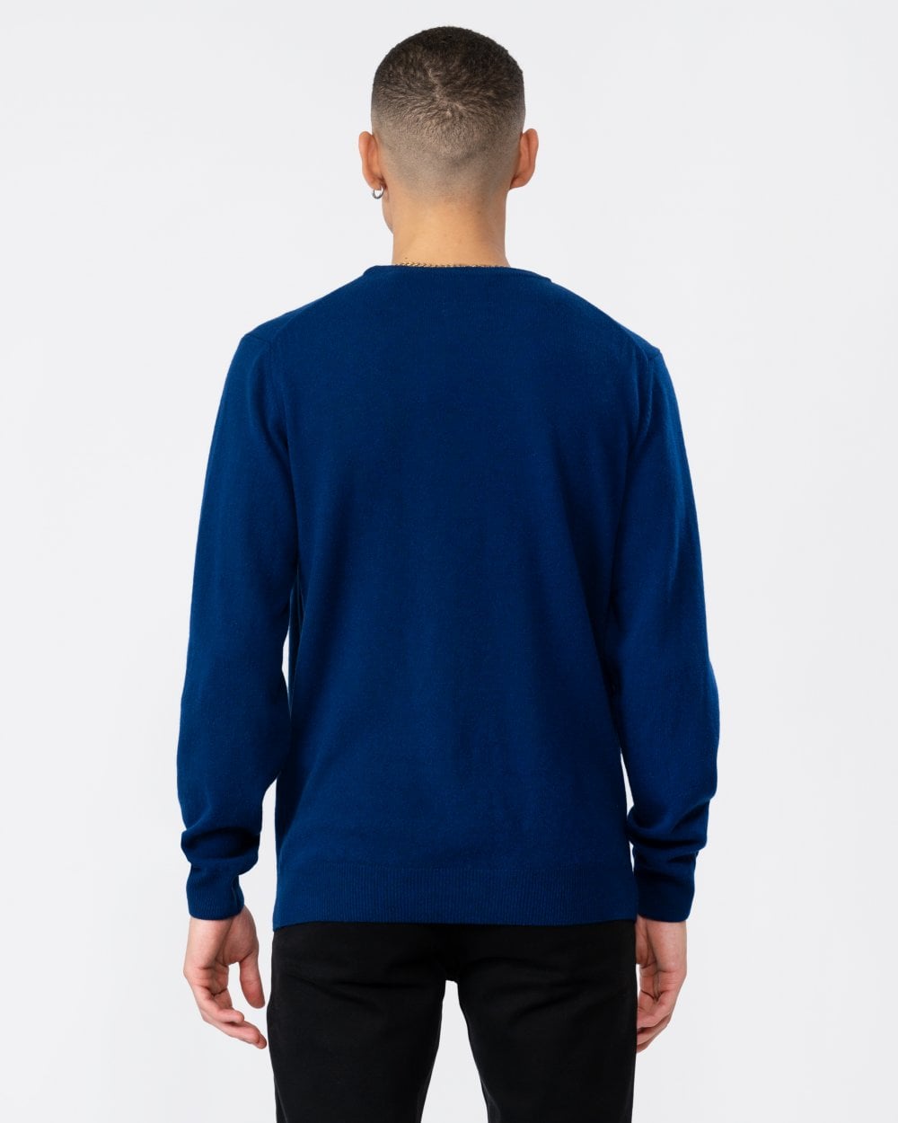 GANT Mens Superfine Lambswool Crew Neck Jumper - 436 College Blue