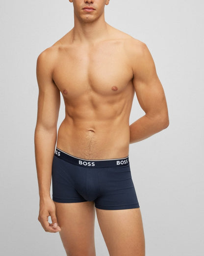 BOSS Orange 3 Pack Mens Power Trunks NOS - Dark Blue 480