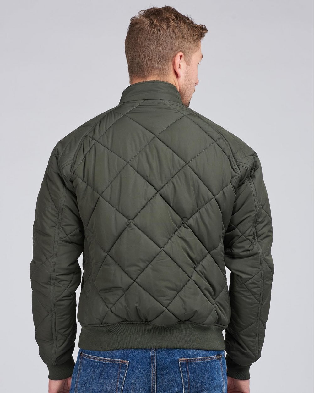 Barbour International Quilted Merchant Mens Jacket - Sage