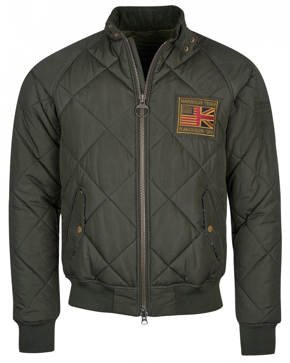 Barbour International Quilted Merchant Mens Jacket - Sage