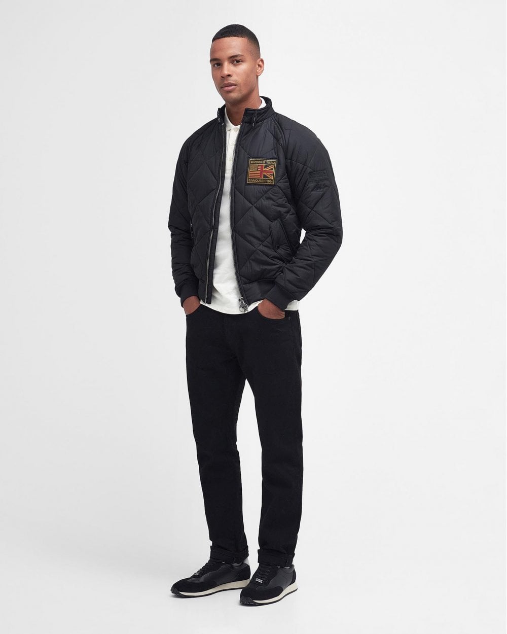 Barbour International Quilted Merchant Mens Jacket - Black