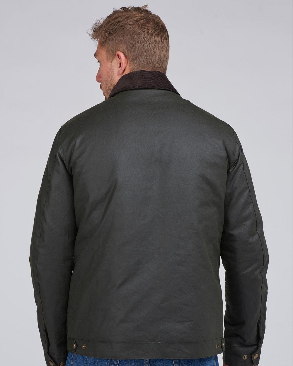 Barbour International Workers Wax Mens Jacket - Sage