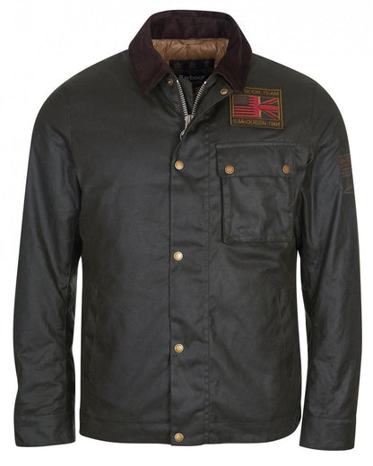 Barbour International Workers Wax Mens Jacket - Sage
