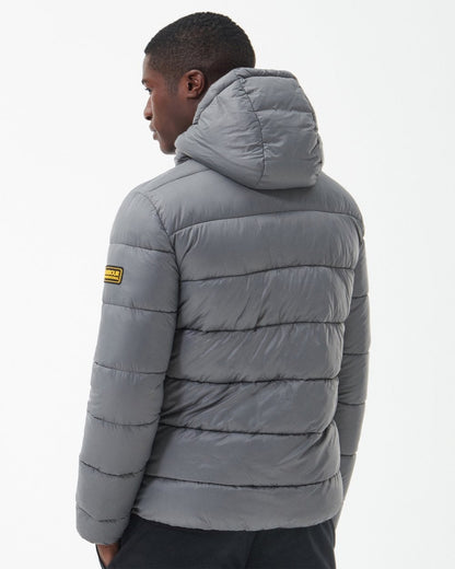 Barbour International Legacy Bobber Mens Zip Through - Slate Grey