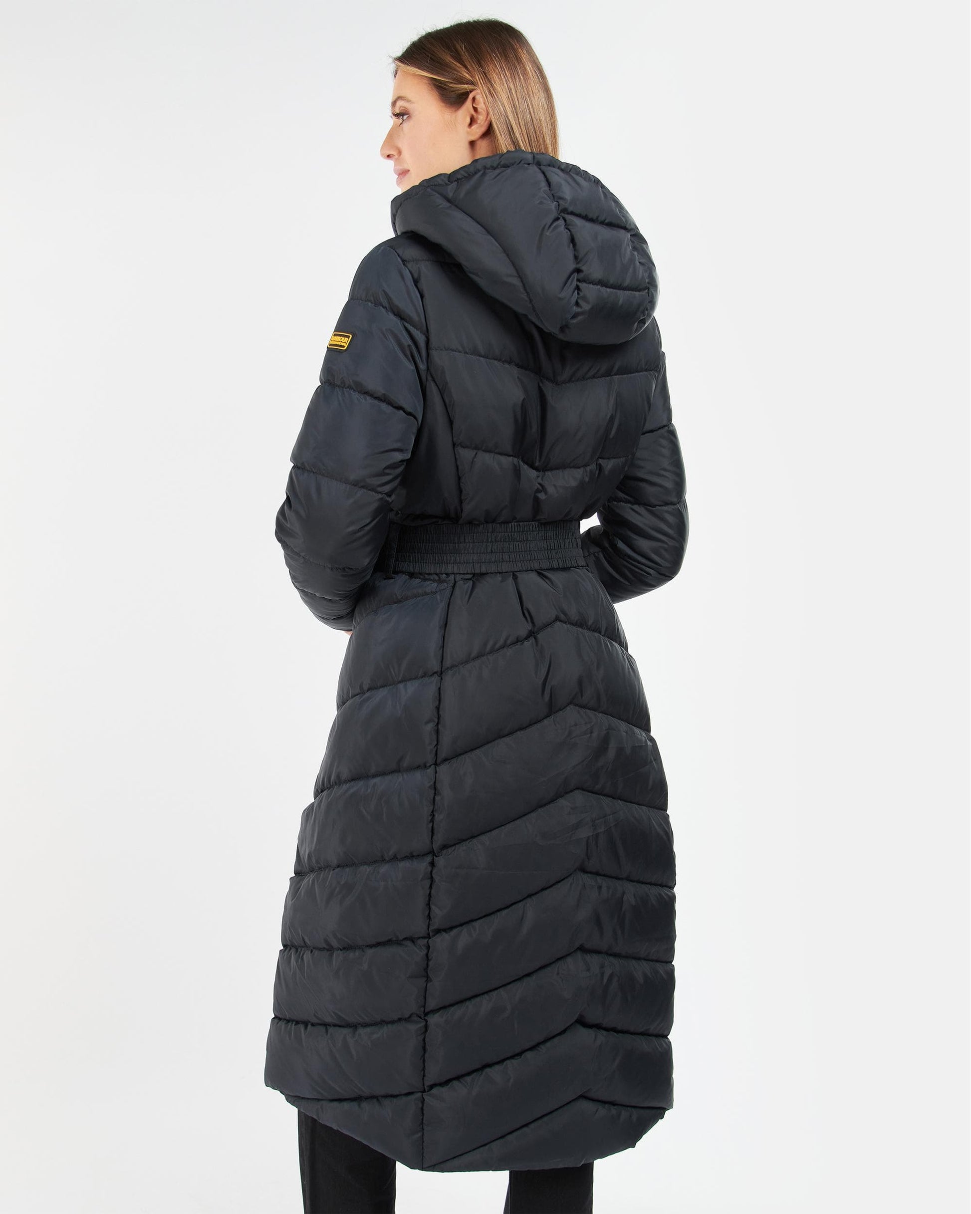 Coat Womens Barbour Lineout Long Quilted Coat Long Puffer Coat