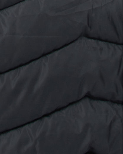 Barbour International Track Line Womens Long Quilted Jacket - Black