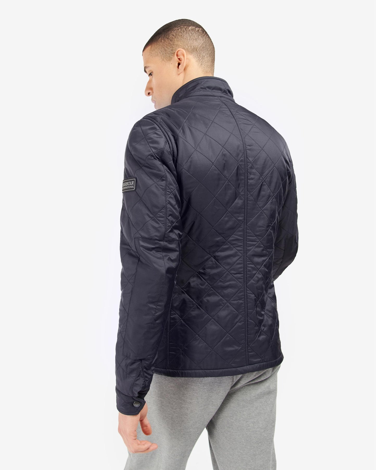 Barbour International Tourer Ariel Mens Polarquilt Jacket - Navy