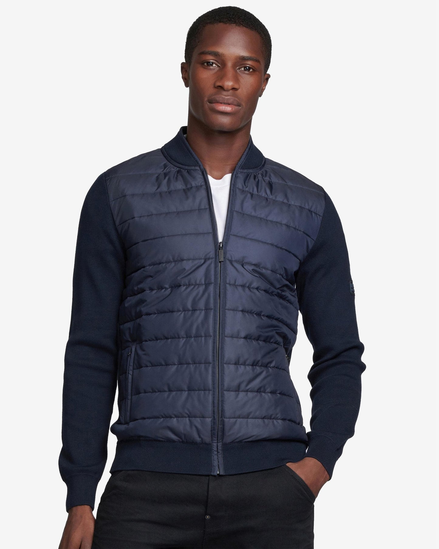 Barbour International Baffle Mens Zip Through