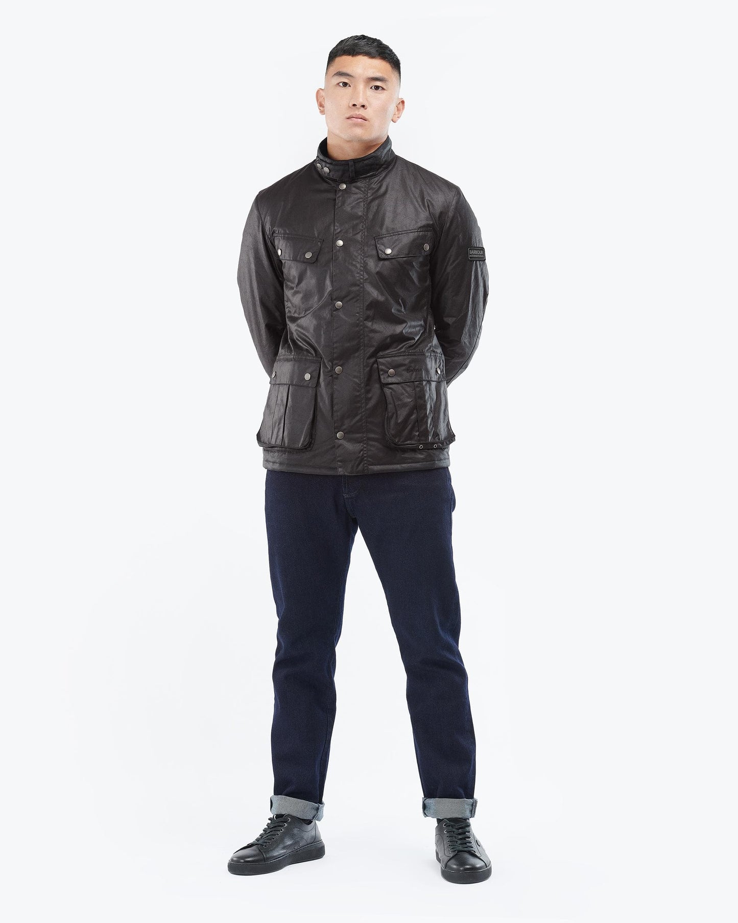 Barbour International Tourer Duke Mens Wax Jacket - Rustic