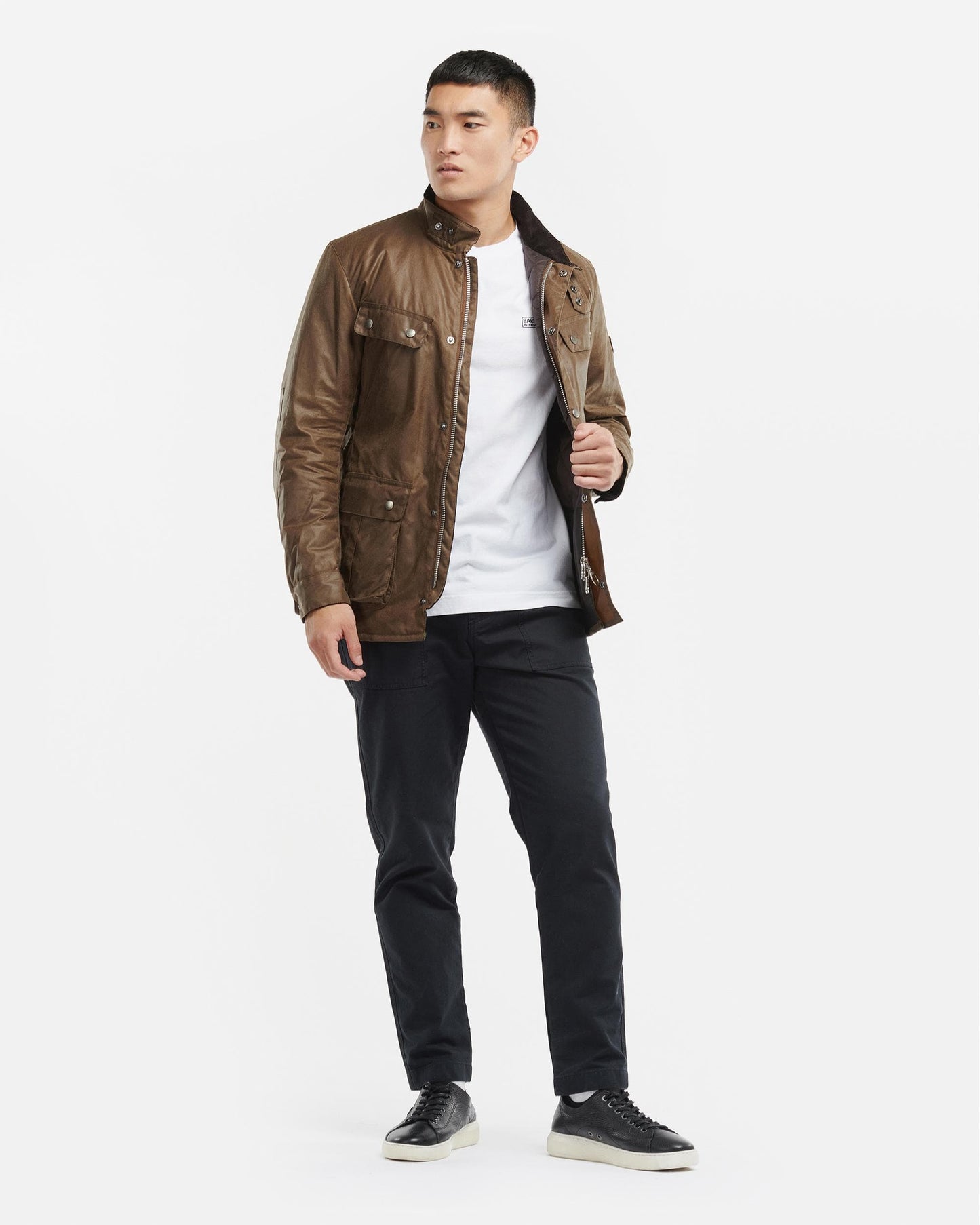 Barbour International Tourer Duke Mens Wax Jacket - Bark