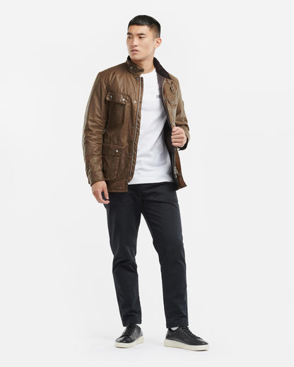 Barbour International Tourer Duke Mens Wax Jacket - Bark