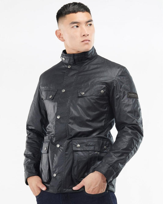 Barbour International Tourer Duke Mens Wax Jacket - Navy