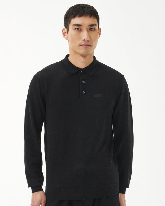 Barbour International Merino Mens Polo Style Sweatshirt