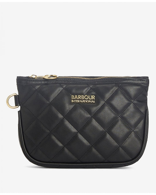 Barbour International Quilted Womens Make-Up Bag