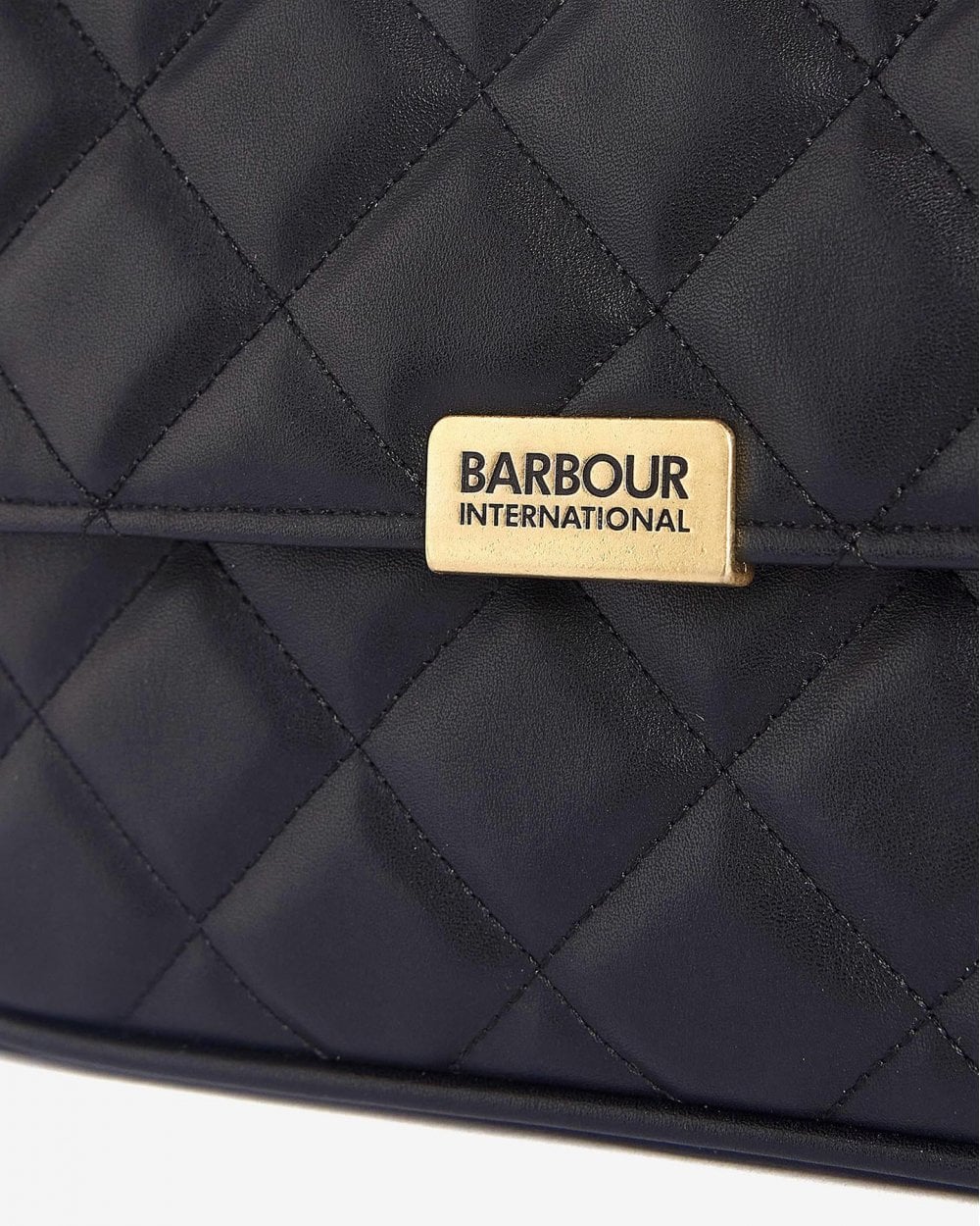 Barbour International Quilted Soho Womens Crossbody Bag - Black