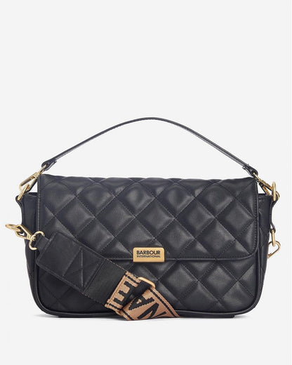 Barbour International Quilted Soho Womens Crossbody Bag - Black