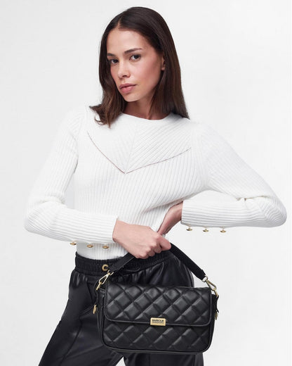 Barbour International Quilted Soho Womens Crossbody Bag - Black