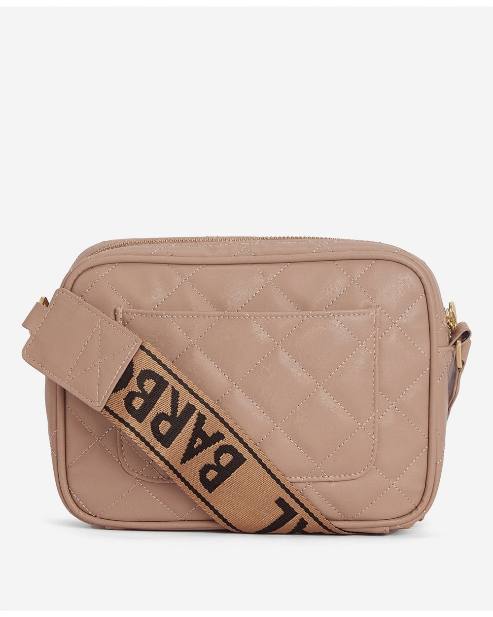 Barbour International Quilted Sloane Womens Crossbody Bag - Camel