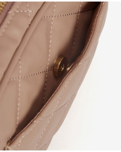 Barbour International Quilted Sloane Womens Crossbody Bag - Camel