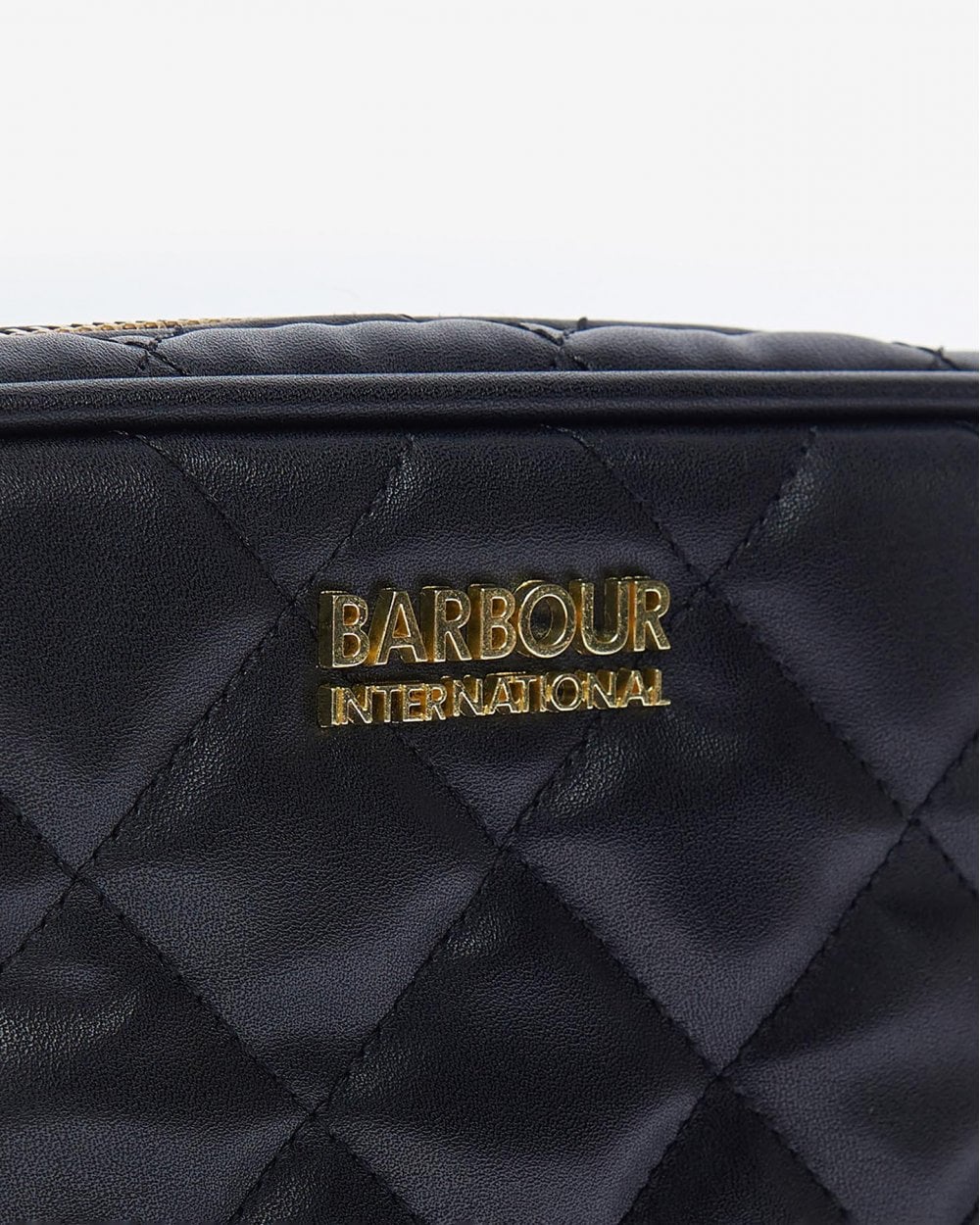 Barbour International Quilted Sloane Womens Crossbody Bag - Black