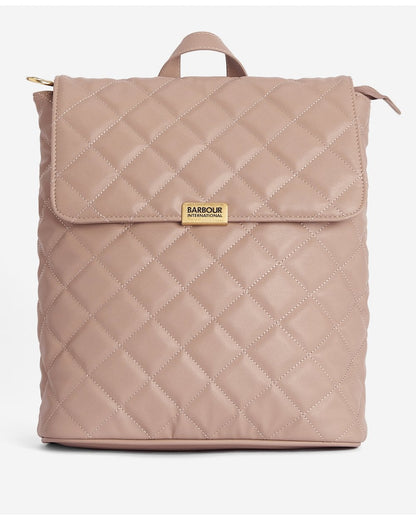 Barbour International Quilted Hoxton Womens Backpack - Camel