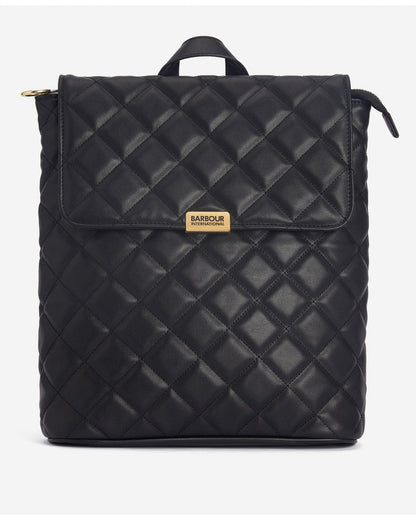 Barbour International Quilted Hoxton Womens Backpack - Black