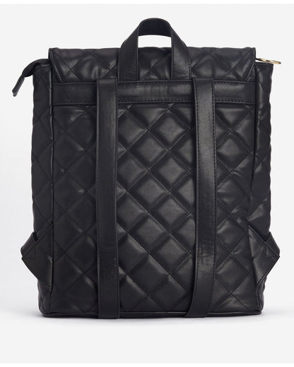 Barbour International Quilted Hoxton Womens Backpack - Black