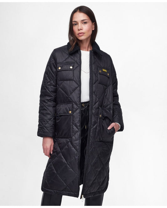 Barbour International Supanova Womens Long Quilted Jacket