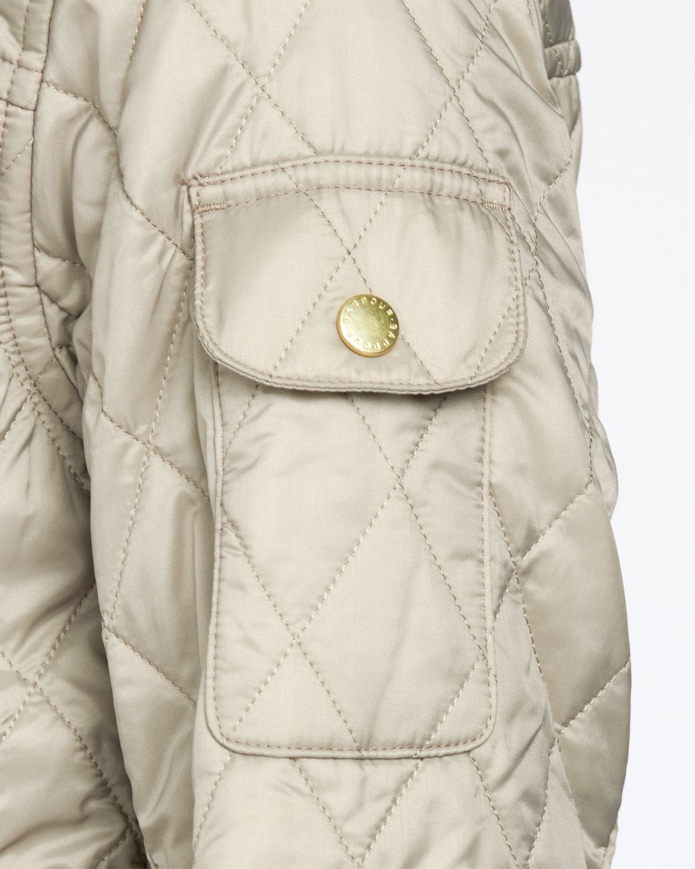 Barbour International Regular Lightweight Womens Quilted Jacket - Taupe/Pearl
