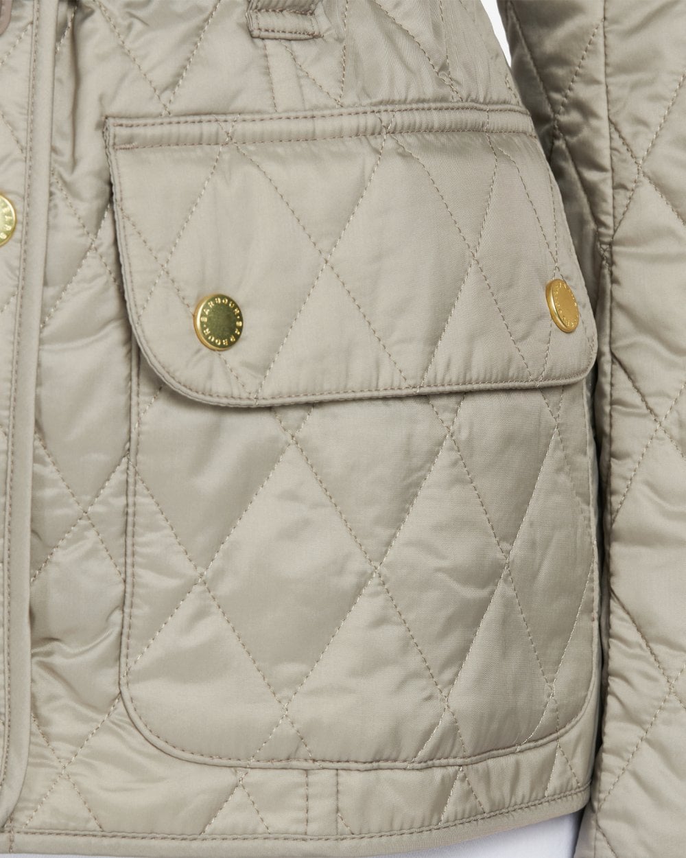 Barbour International Regular Lightweight Womens Quilted Jacket - Taupe/Pearl